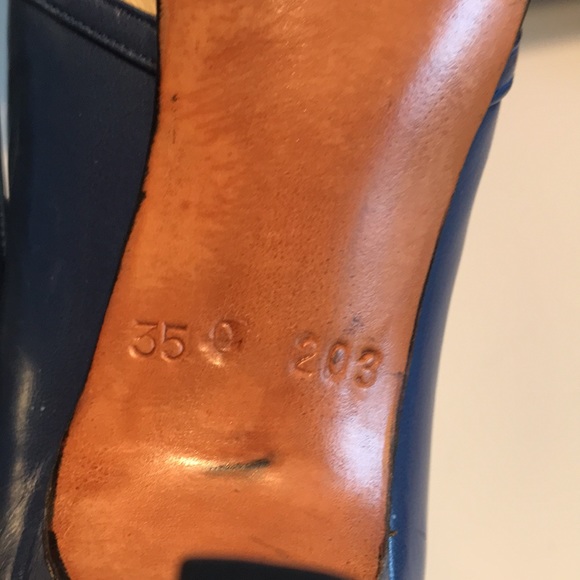 Vintage Bally blue & white pumps size EU 35 - Picture 10 of 12